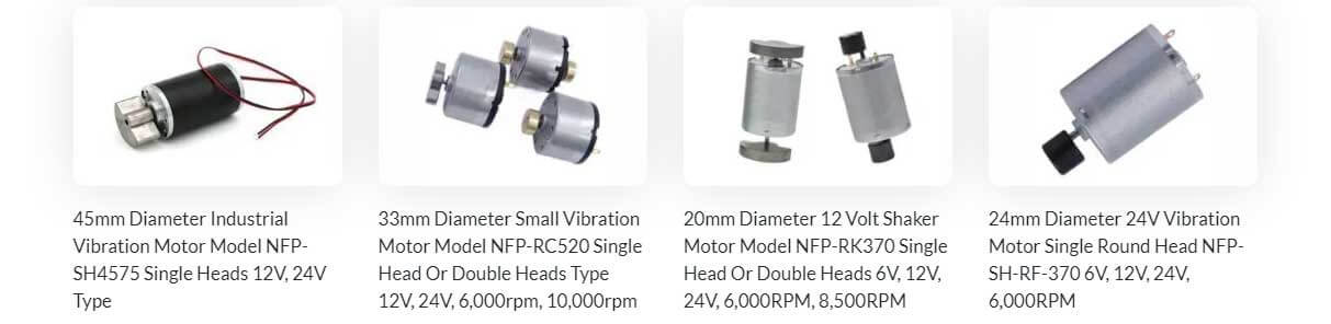 انواع micro vibration motors